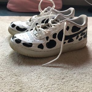Nike Airforce 1 cow print custom